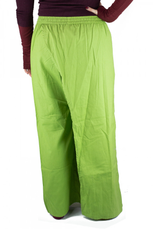 Pantaloni tip fusta din bumbac - Verde [5]