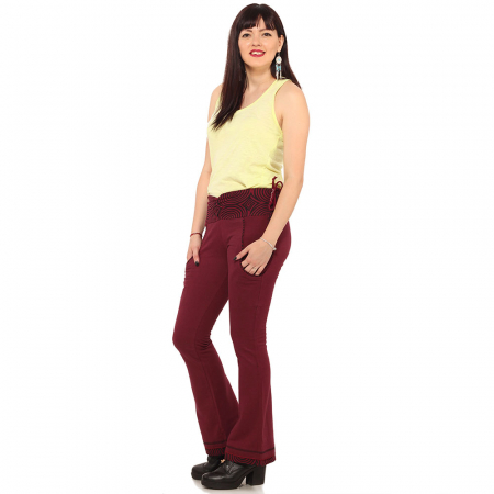 Pantaloni burgundy - Spirals [1]
