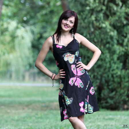 Rochie neagra de vara - FLUTURE [0]