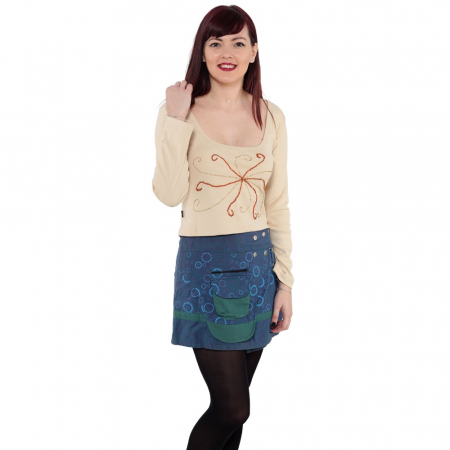 LICHIDARE STOC - Top scurt bumbac 100% - crem