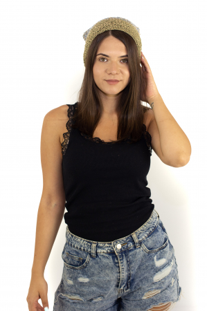 Pălării - Beanie din canepa in trei culori - Model 9