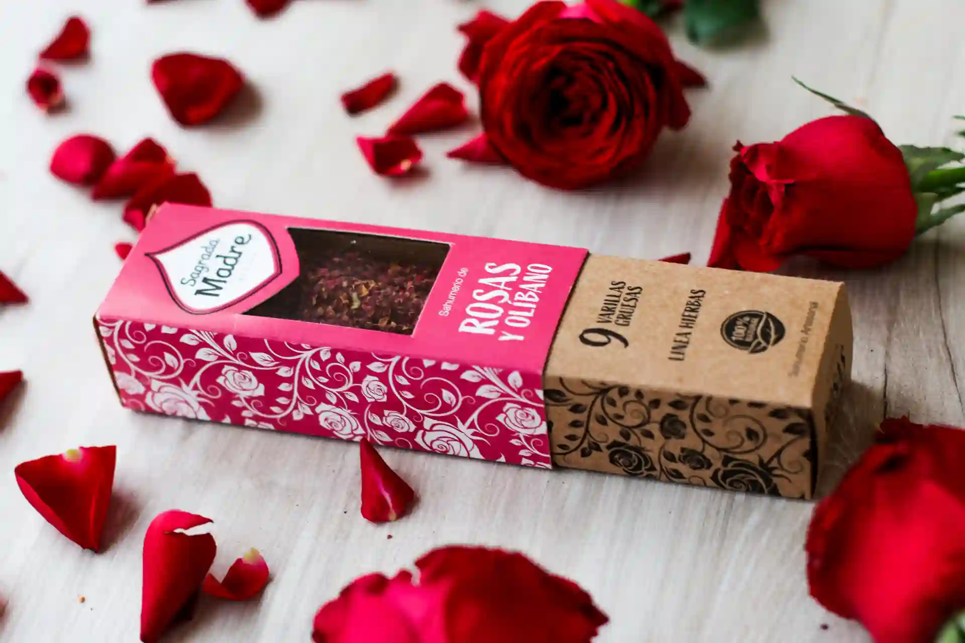 Bețișoare Parfumate Luxury Sagrada Madre Colecția Linea Hierbas – Rosas y Olibano (Roses and Olibanum) [7]