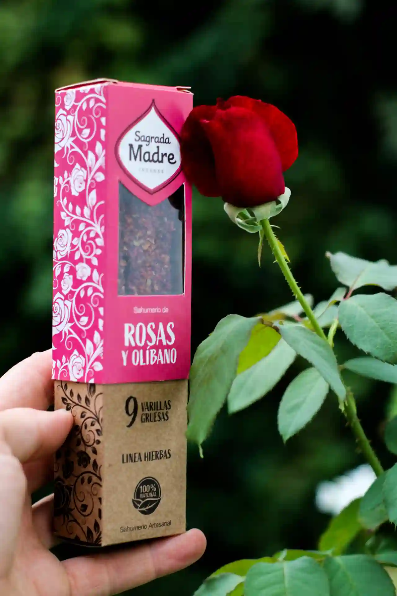 Bețișoare Parfumate Luxury Sagrada Madre Colecția Linea Hierbas – Rosas y Olibano (Roses and Olibanum) [6]