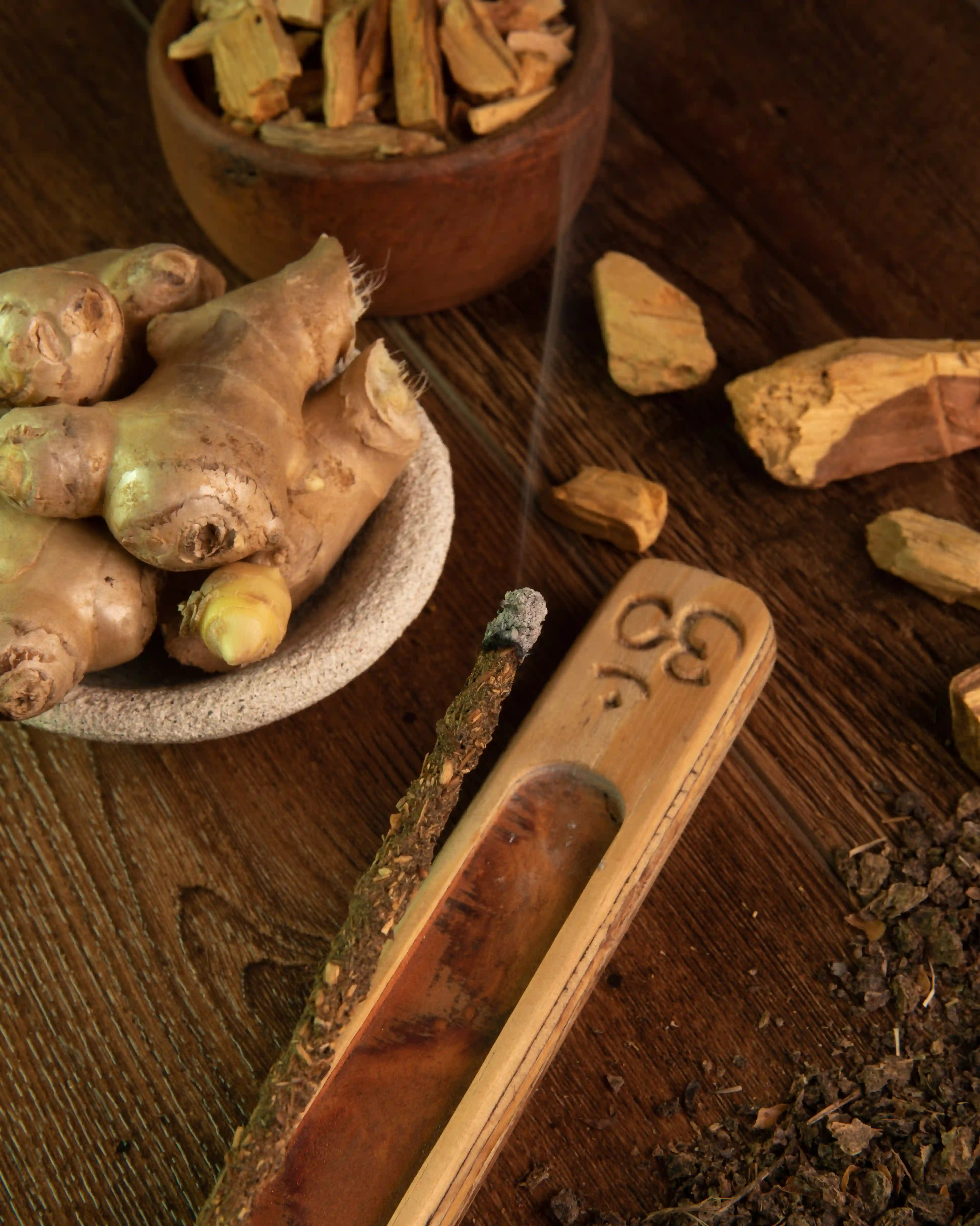 Bețișoare Parfumate Luxury Sagrada Madre Colecția 5 Elementos – Tierra (Palo Santo and Ginger) – Armonia (Harmony) [2]