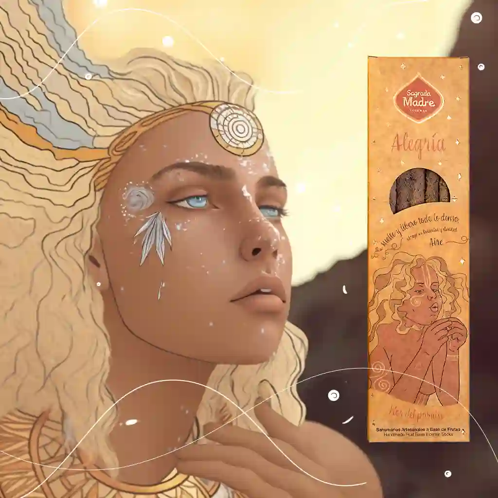 Bețișoare Parfumate Luxury Sagrada Madre Colecția 5 Elementos – Aire (Flor del árbol paraíso) – Alegría (Joy) [6]