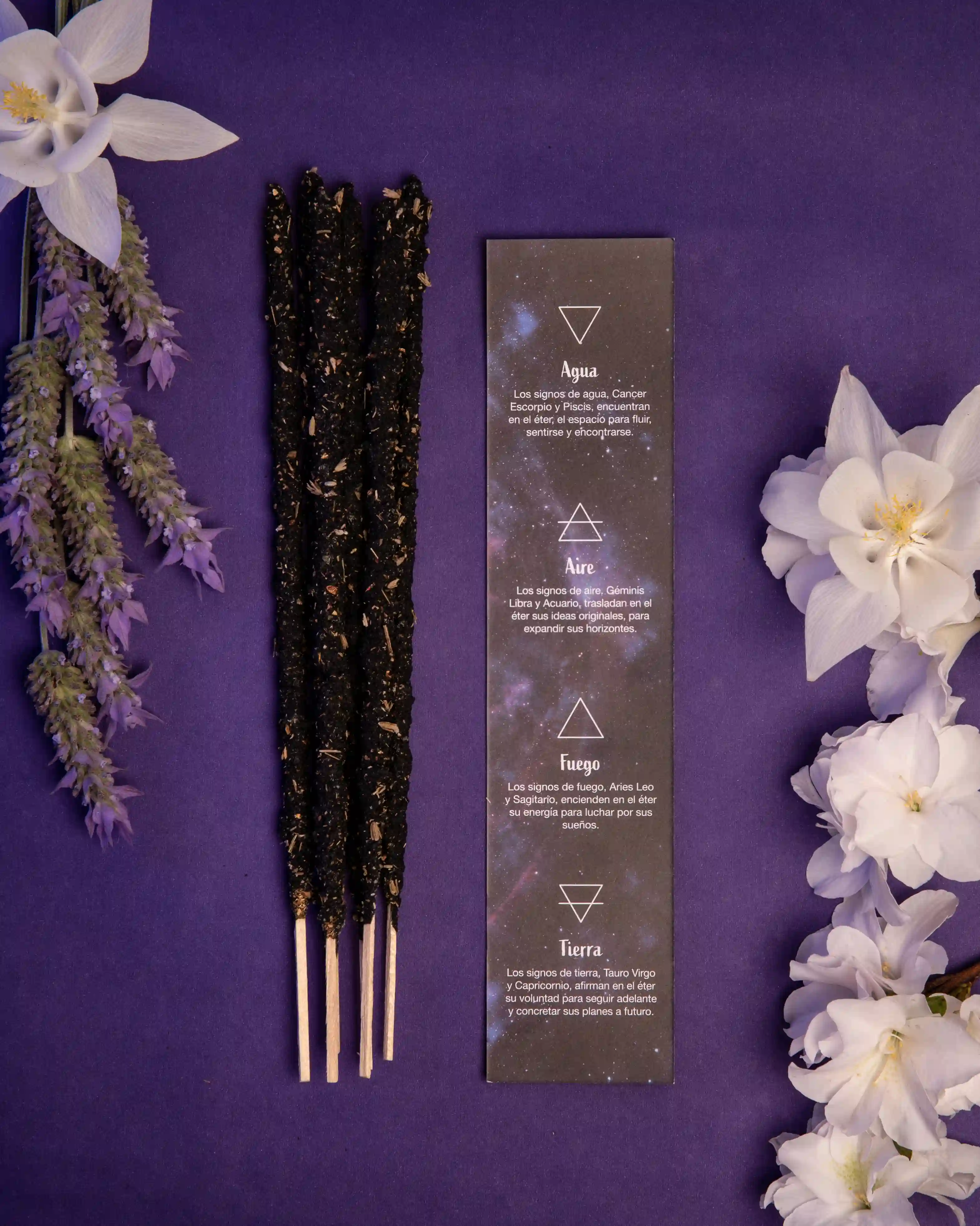 Bețișoare Parfumate Luxury Sagrada Madre Colecția 5 Elementos – Eter (Flower Queen of the Night & Lavander) – Claridad (Clarity) [3]