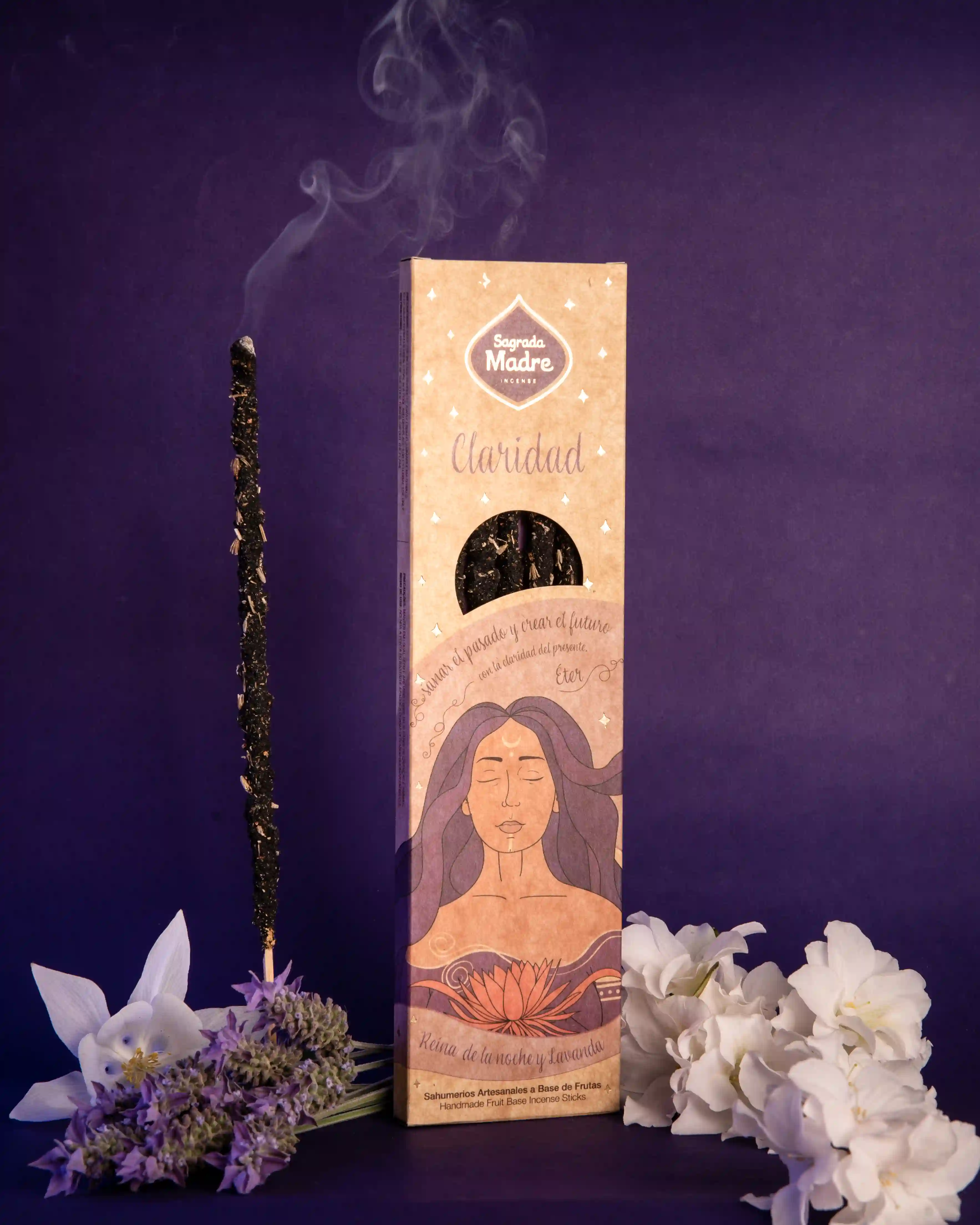 Bețișoare Parfumate Luxury Sagrada Madre Colecția 5 Elementos – Eter (Flower Queen of the Night & Lavander) – Claridad (Clarity) [6]