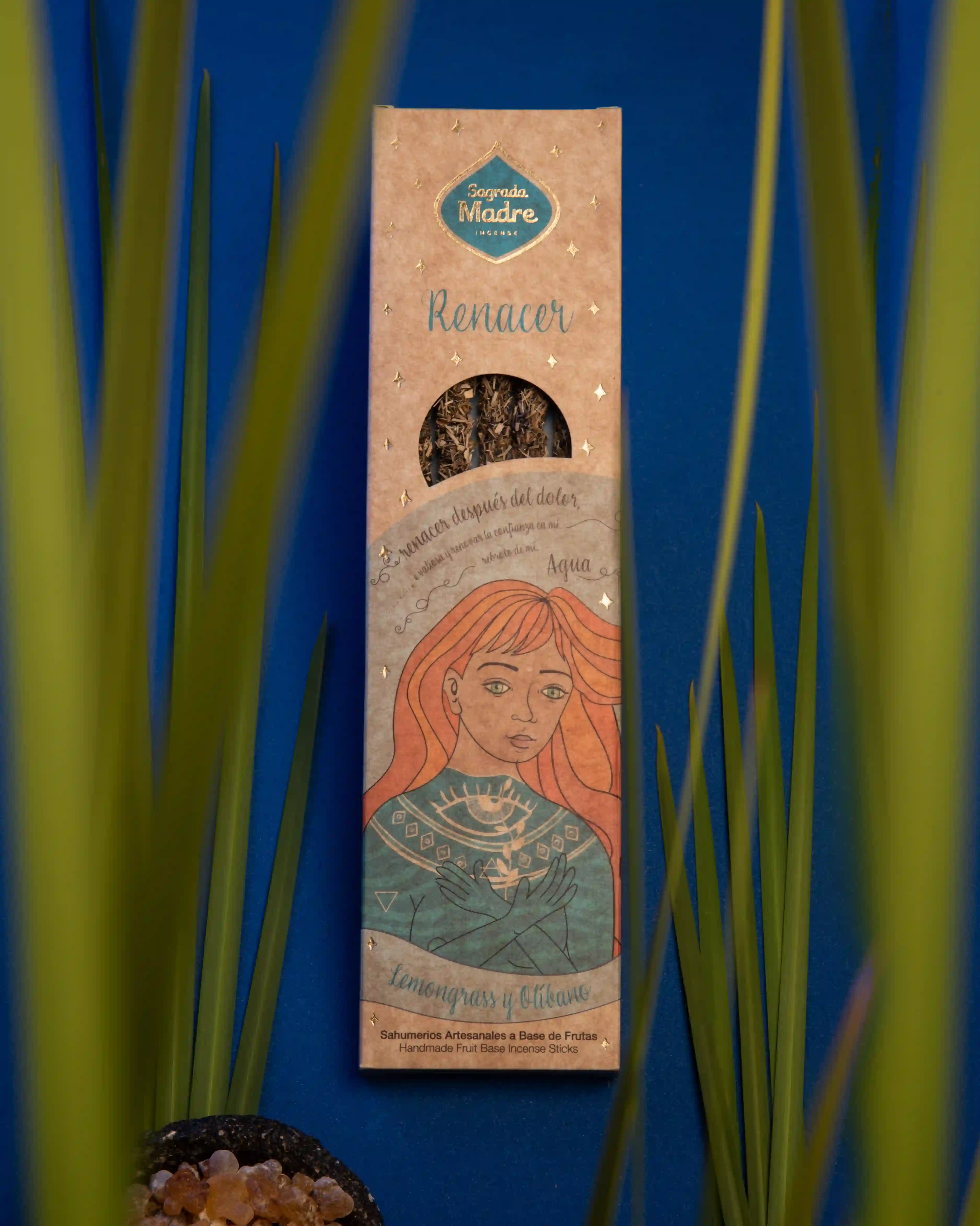 Bețișoare Parfumate Luxury Sagrada Madre Colecția 5 Elementos – Agua (Lemongrass and Frankincense) – Renacer (Rebirth) [1]