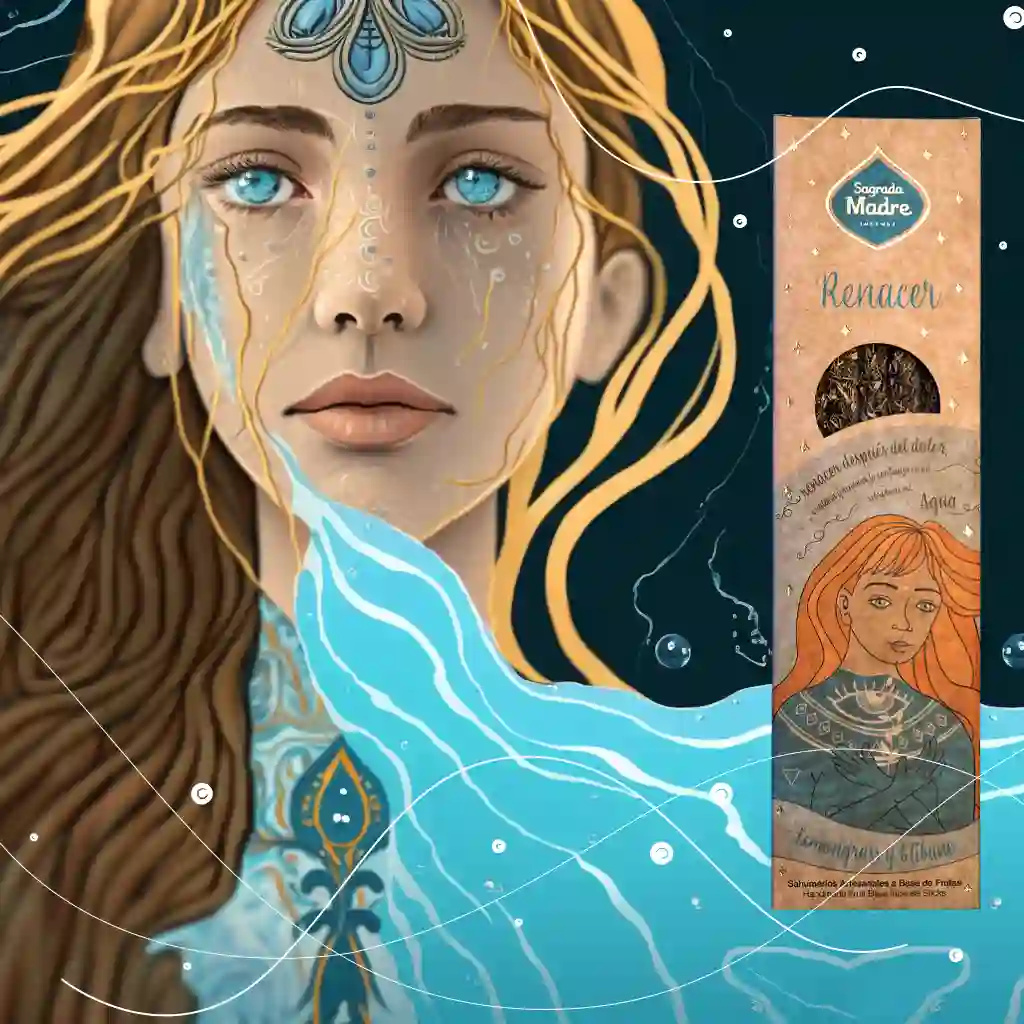 Bețișoare Parfumate Luxury Sagrada Madre Colecția 5 Elementos – Agua (Lemongrass and Frankincense) – Renacer (Rebirth) [9]