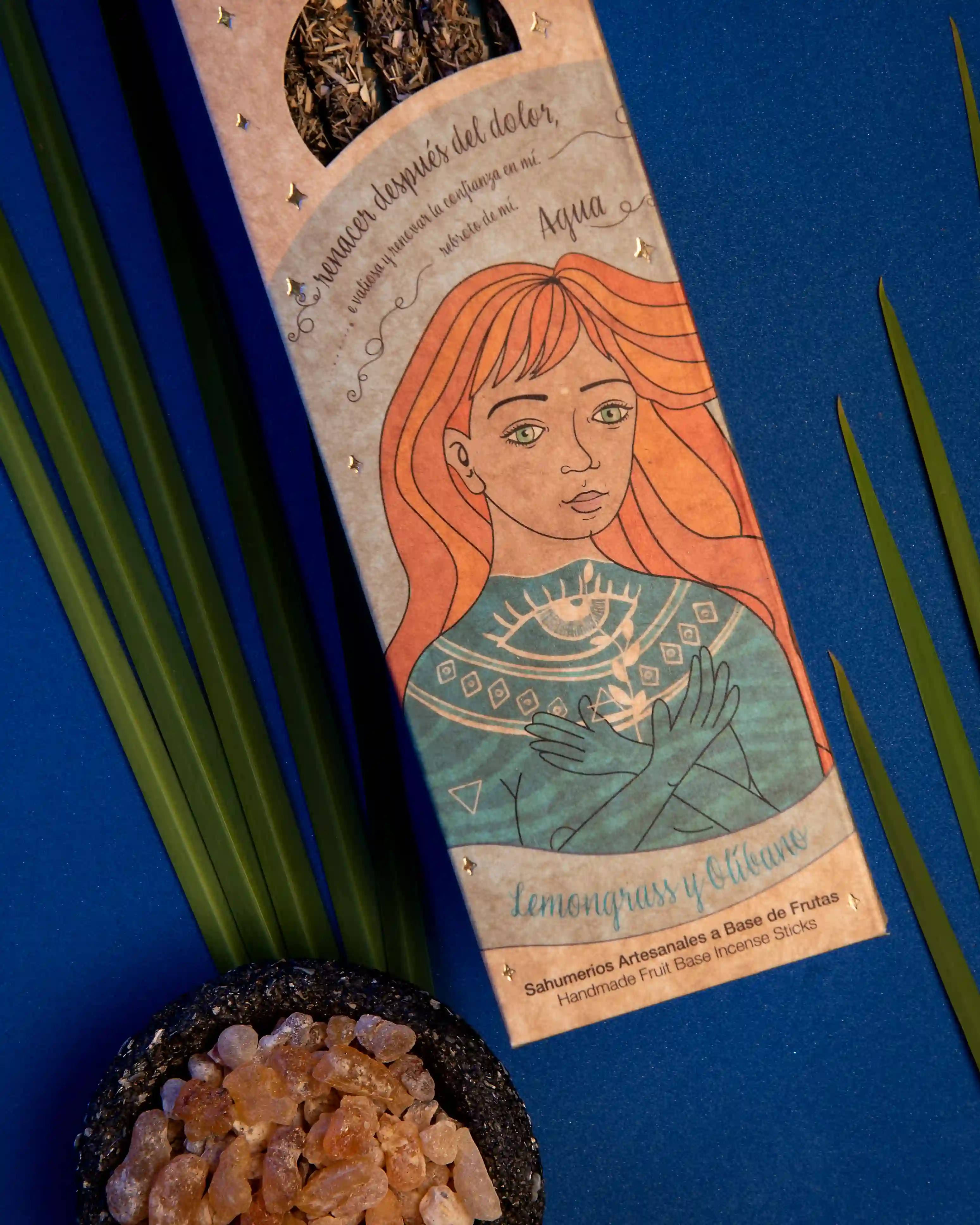 Bețișoare Parfumate Luxury Sagrada Madre Colecția 5 Elementos – Agua (Lemongrass and Frankincense) – Renacer (Rebirth) [2]