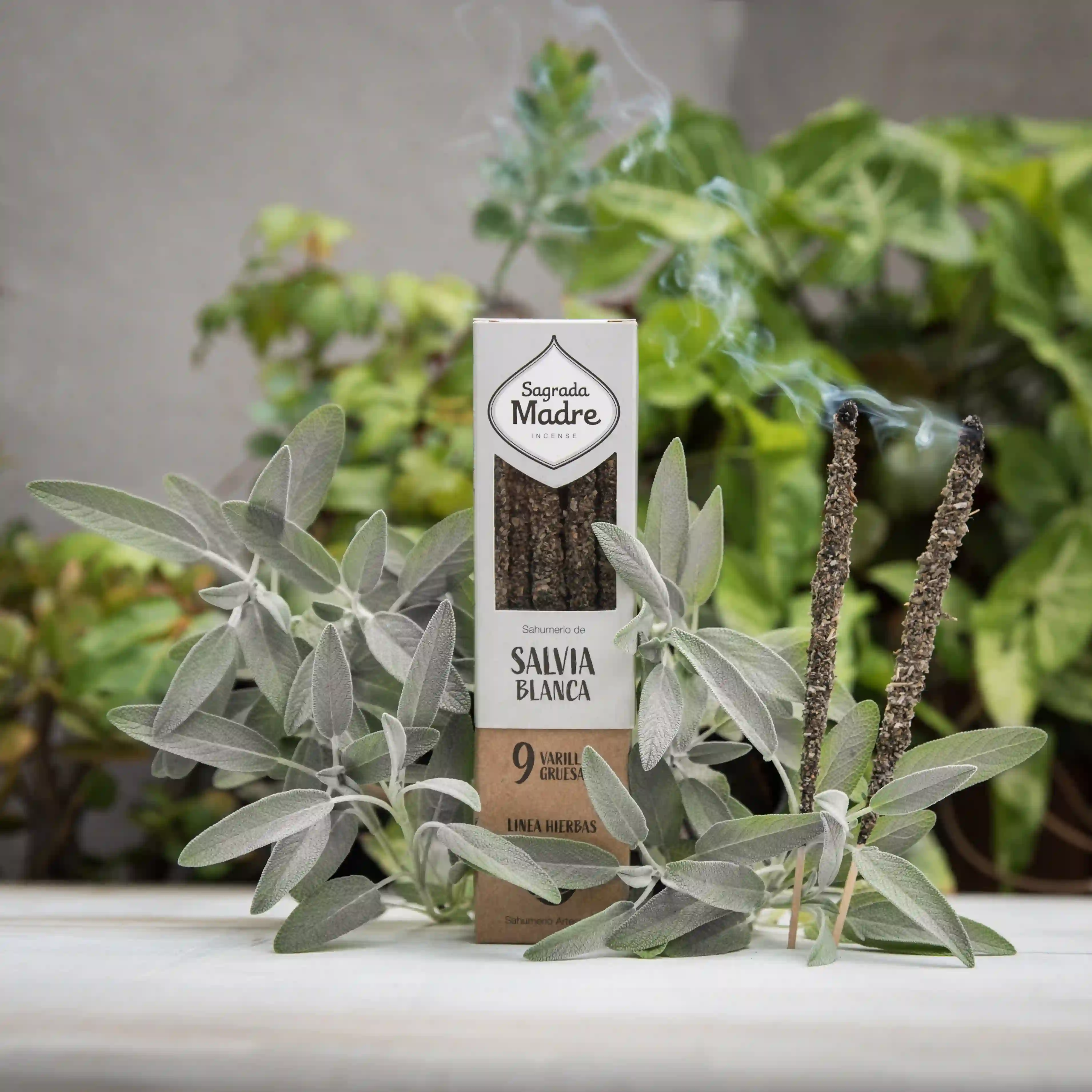 ZEN - Bețișoare Parfumate Luxury Sagrada Madre Colecția Linea Hierbas – Salvia Blanca (White Sage)