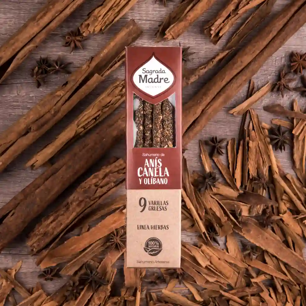 ZEN - Bețișoare Parfumate Luxury Sagrada Madre Colecția Linea Hierbas – Anise and Cinnamon