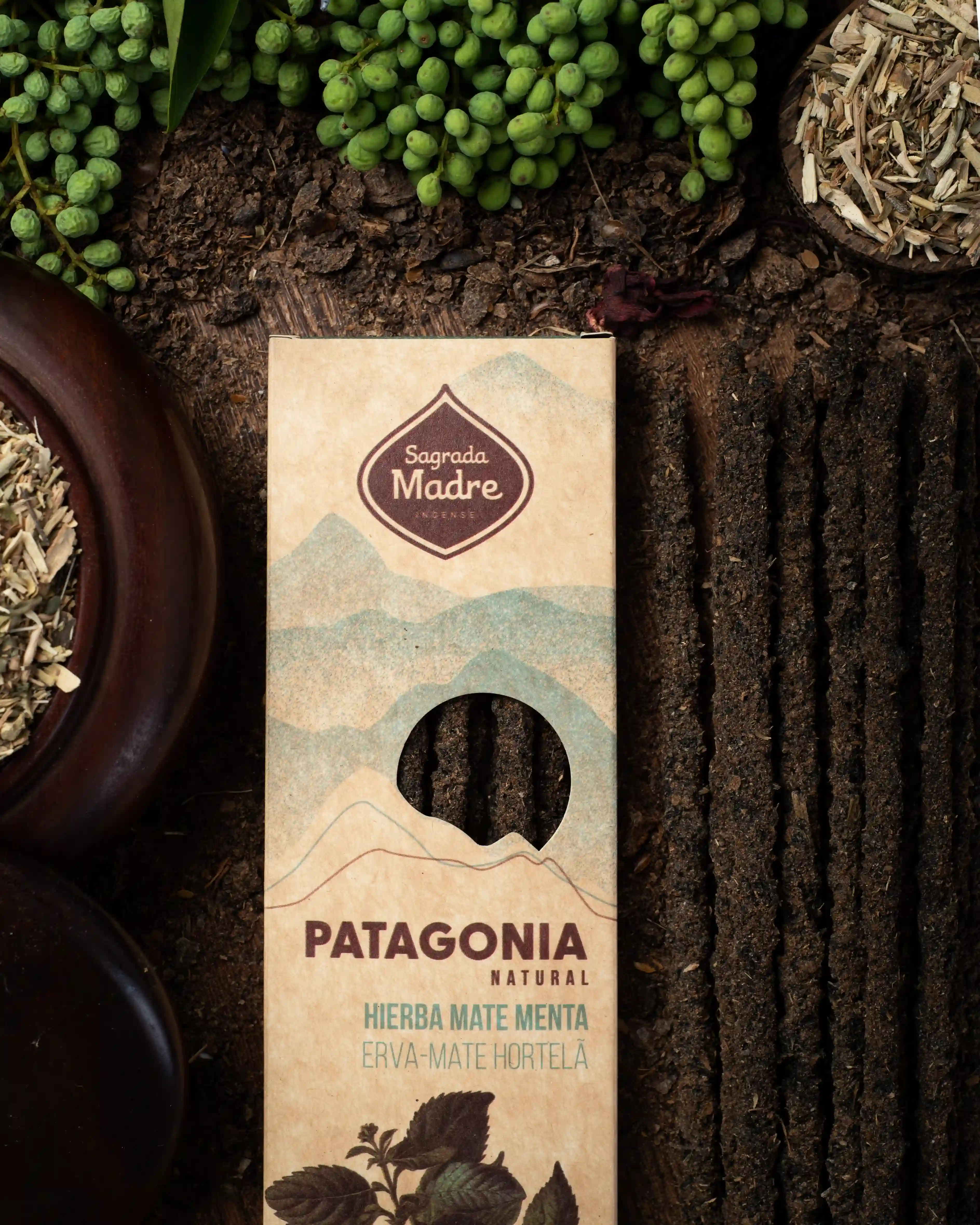 Bețișoare Parfumate Luxury Sagrada Madre Colecția Patagonia – Yerba Mate Menta (Estimulante Natural) [2]