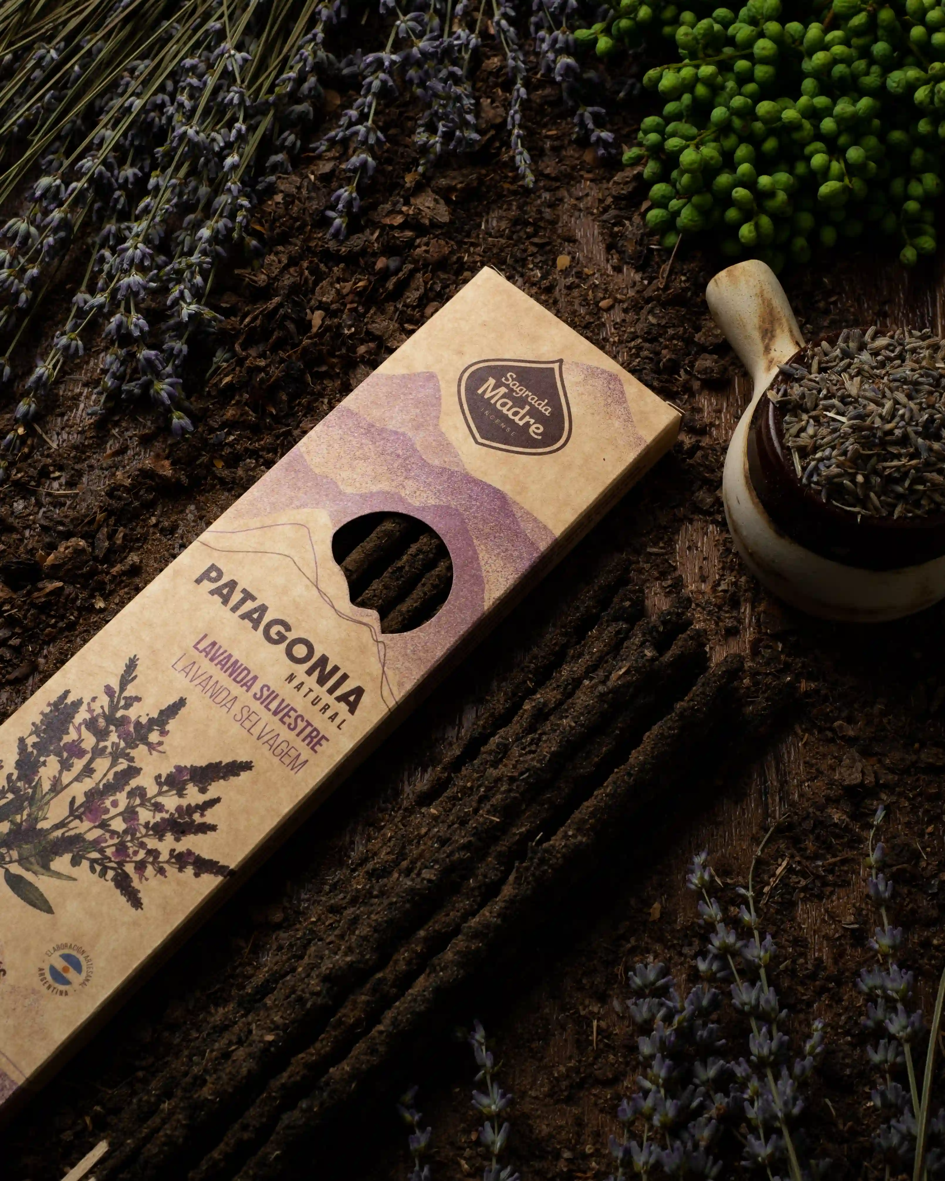 Bețișoare Parfumate Luxury Sagrada Madre Colecția Patagonia – Lavanda Silvestre (Anti-Stress) [2]