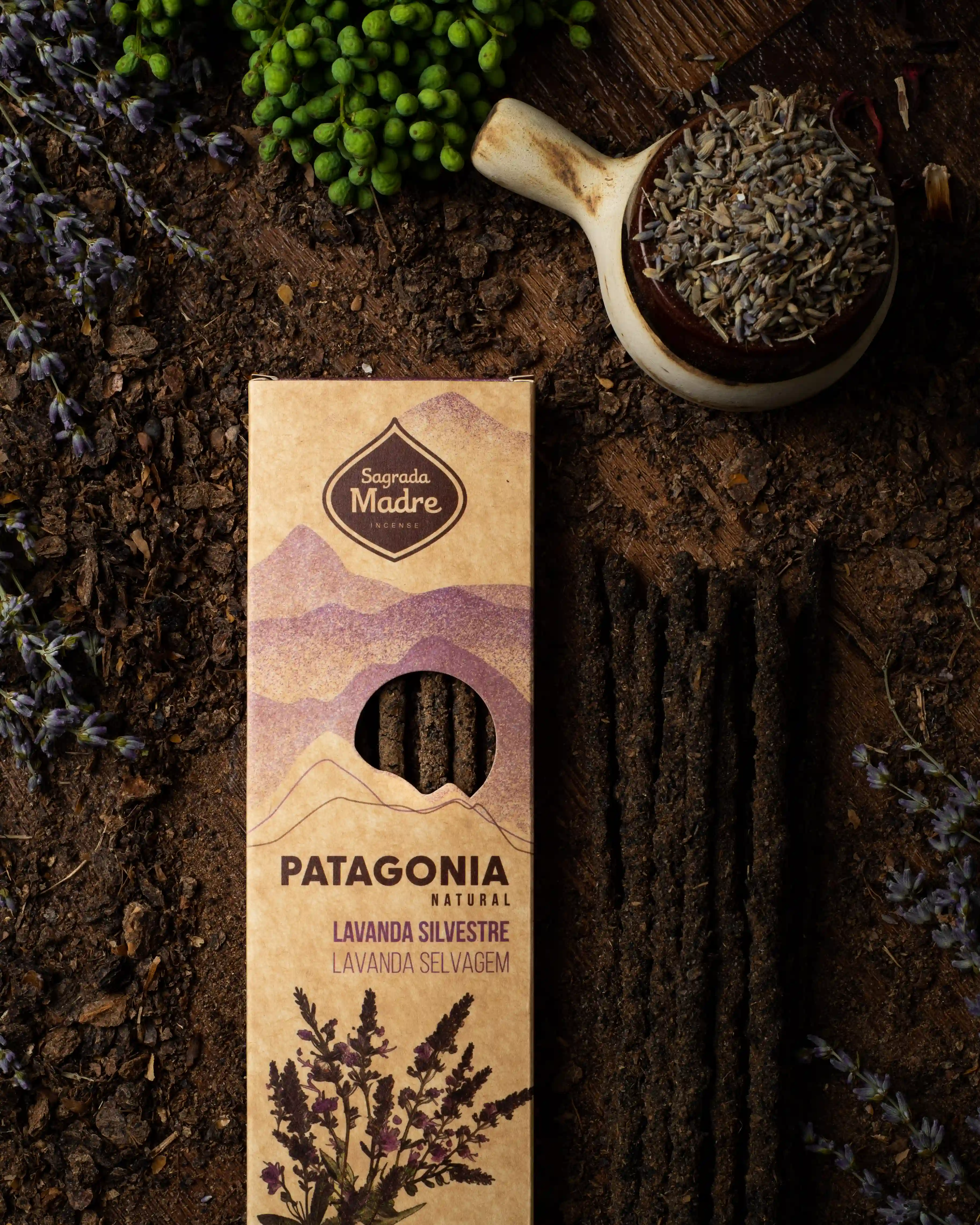 Bețișoare Parfumate Luxury Sagrada Madre Colecția Patagonia – Lavanda Silvestre (Anti-Stress) [3]