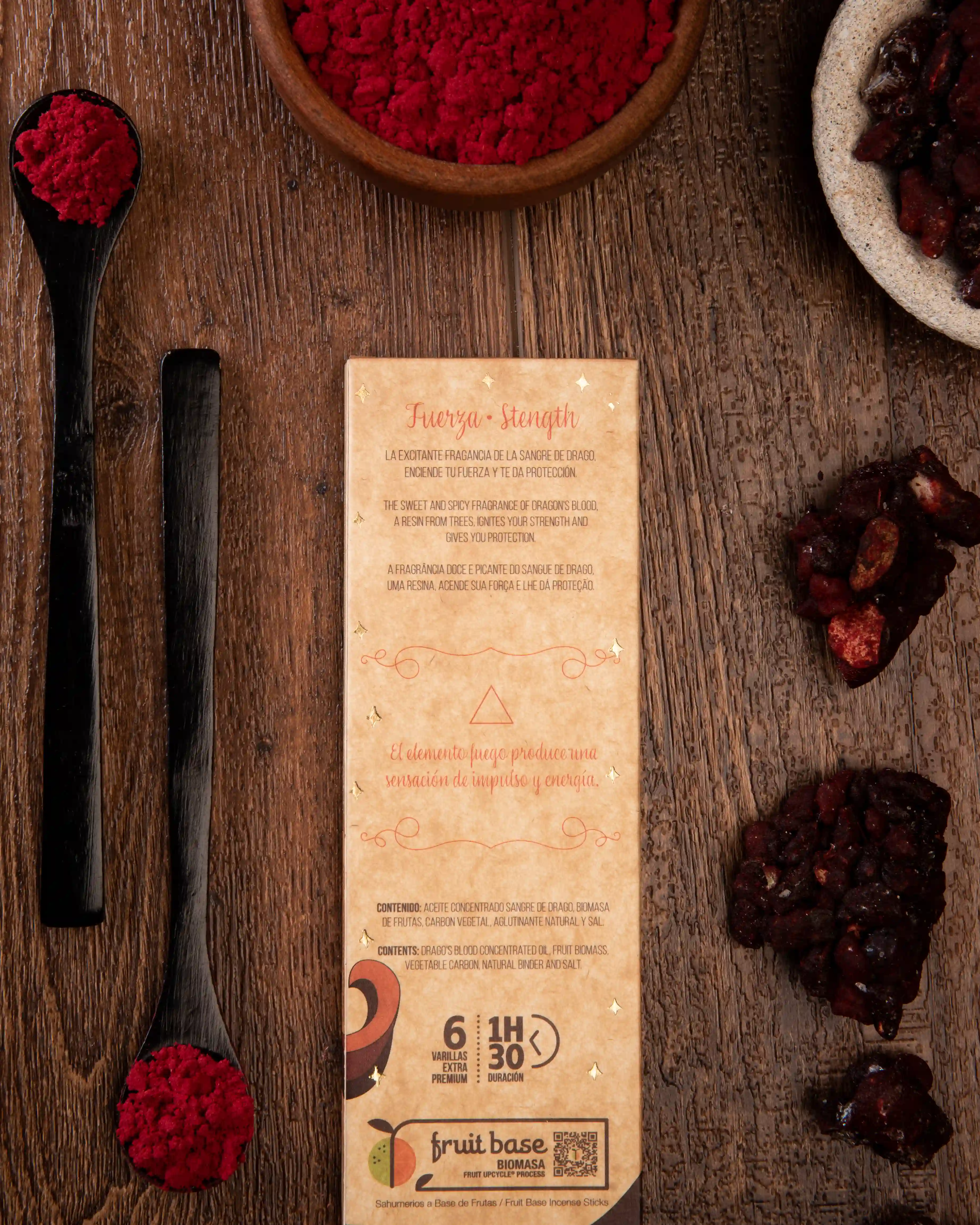 Bețișoare Parfumate Luxury Sagrada Madre Colecția 5 Elementos – Fuego (Dragon’s Blood) – Fuerza (Force) [2]