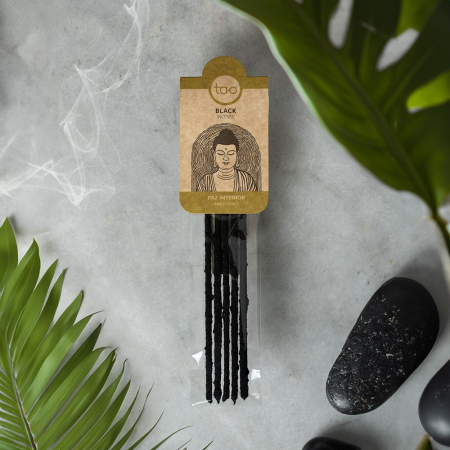 BEȚIȘOARE, CONURI ȘI FUMIGAȚIE - Bețișoare Parfumate Luxury Sagrada Madre Colecția Tao Black -Tilo (Paz Interior)