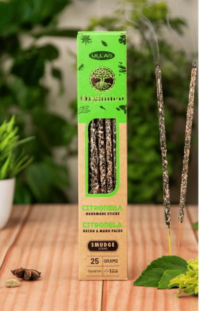 India - Bețișoare Parfumate Premium - Citronella Organico