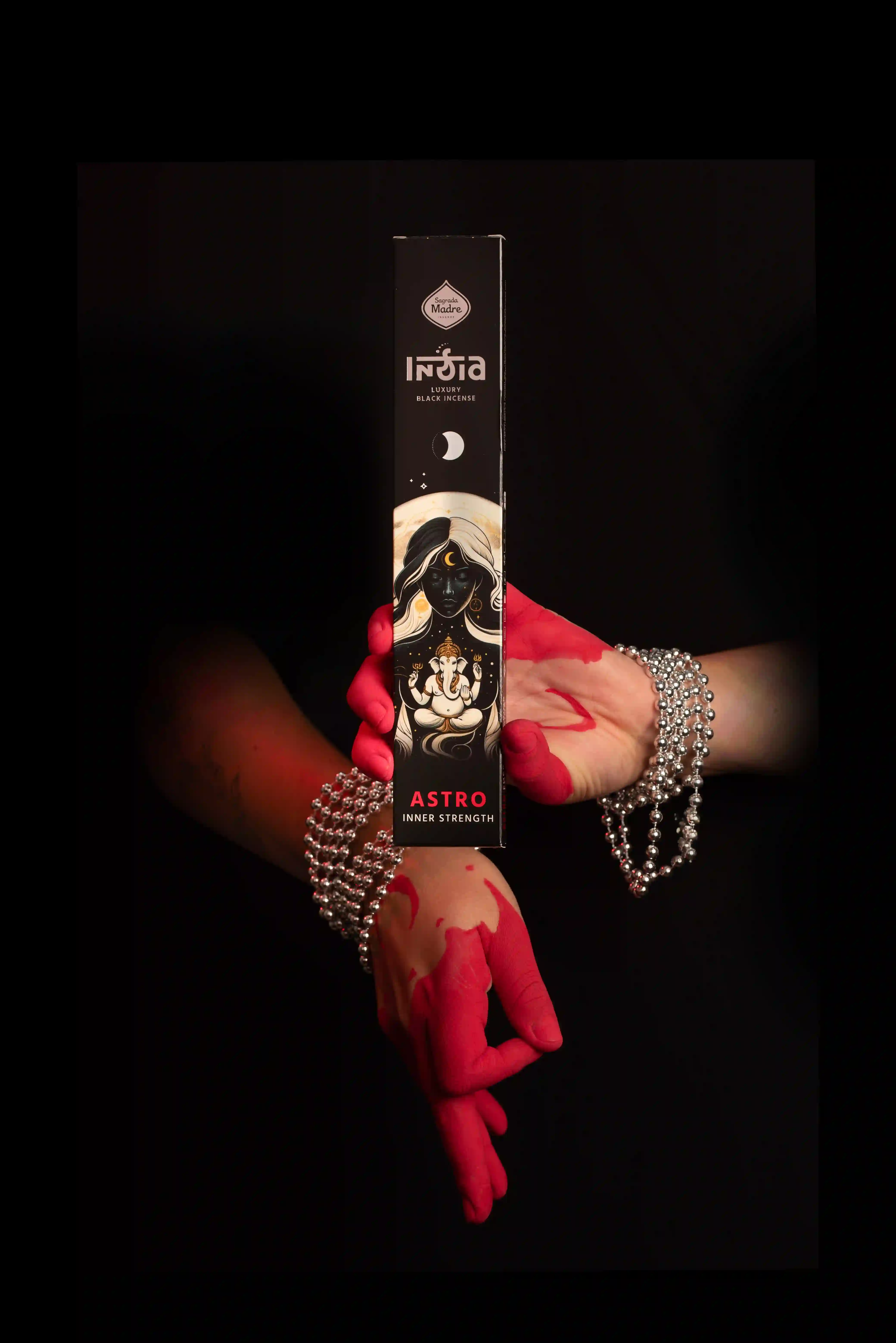 Bețișoare Parfumate Luxury Sagrada Madre Colecția India Black  - Astro (Forță Interioară și Unitate) [1]