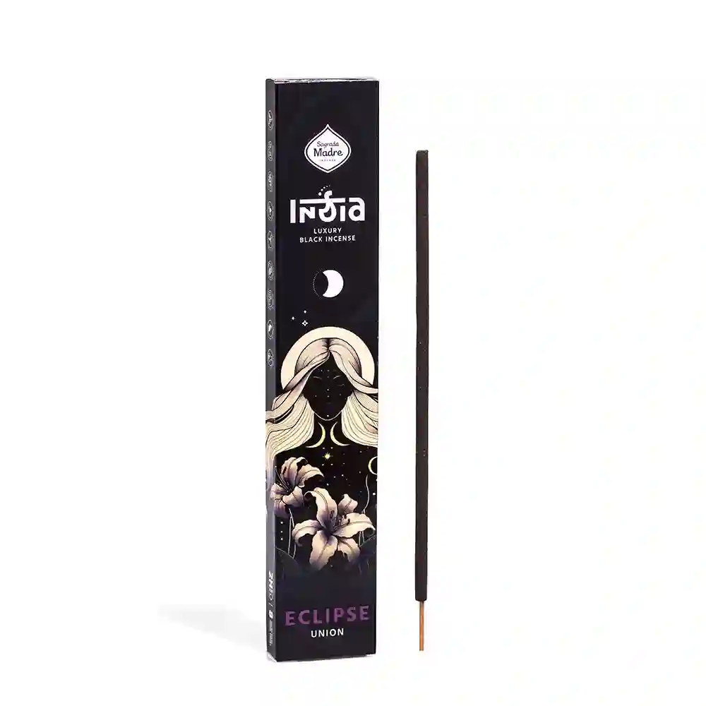 Argentina - Bețișoare Parfumate Luxury Sagrada Madre Colecția India Black  - Eclipse (Uniunea Luminii & Umbrei)