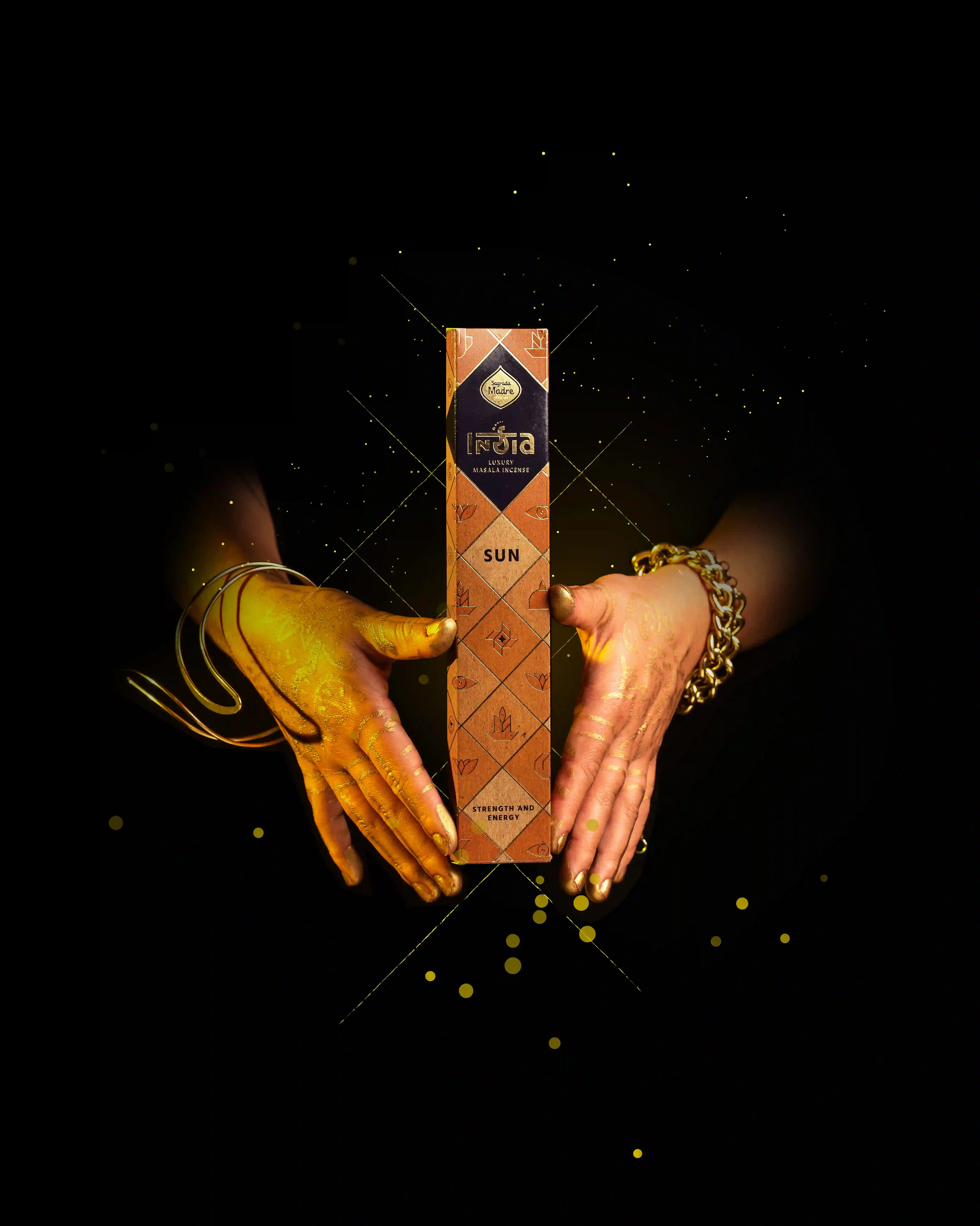 ZEN - Bețișoare Parfumate Luxury Sagrada Madre Colecția India Masala - Sol (Forță și Energie)