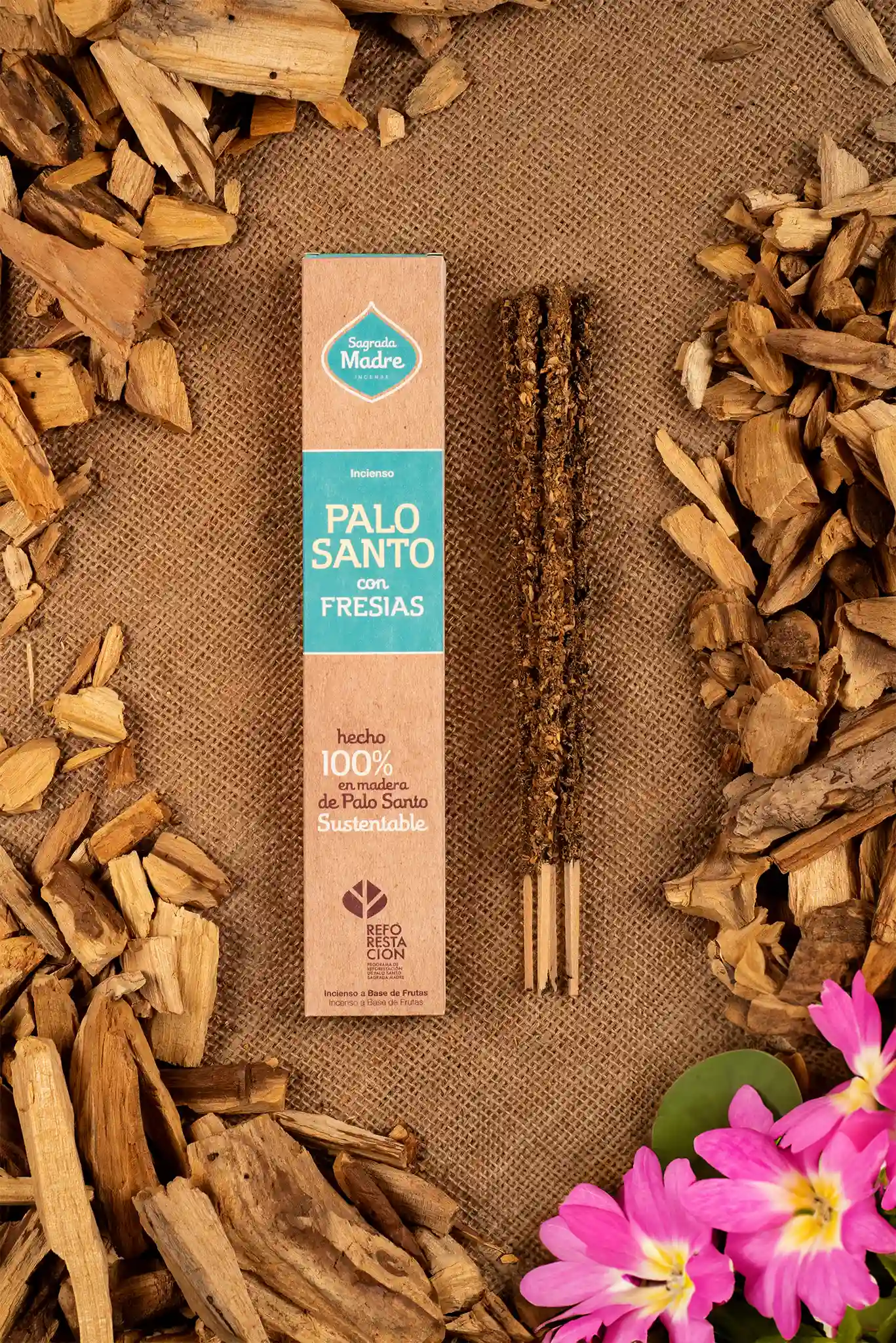 Bețișoare Parfumate Luxury Sagrada Madre Colecția Palo Santo - Frezie [5]