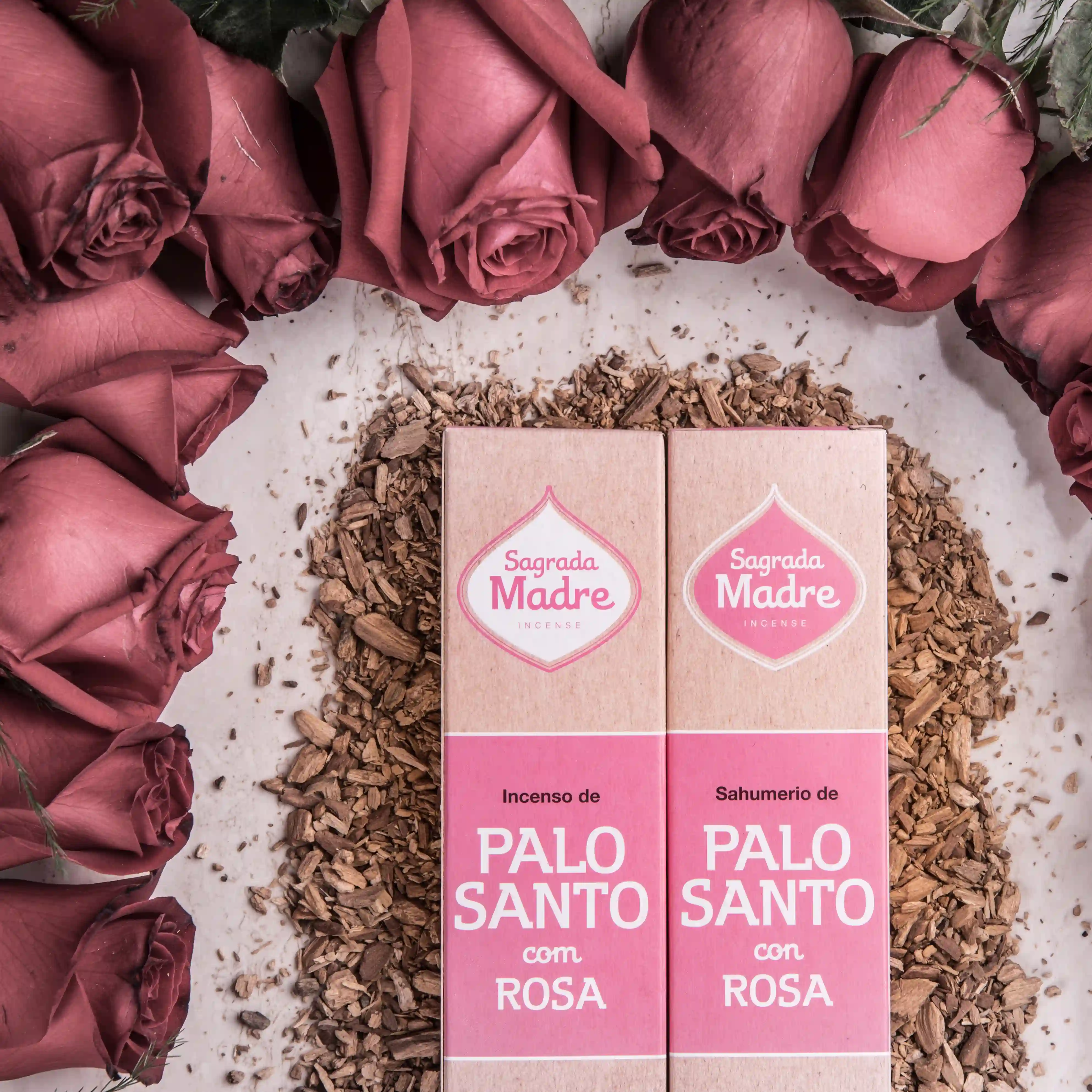 Bețișoare Parfumate Luxury Sagrada Madre Colecția Palo Santo - Trandafir [4]