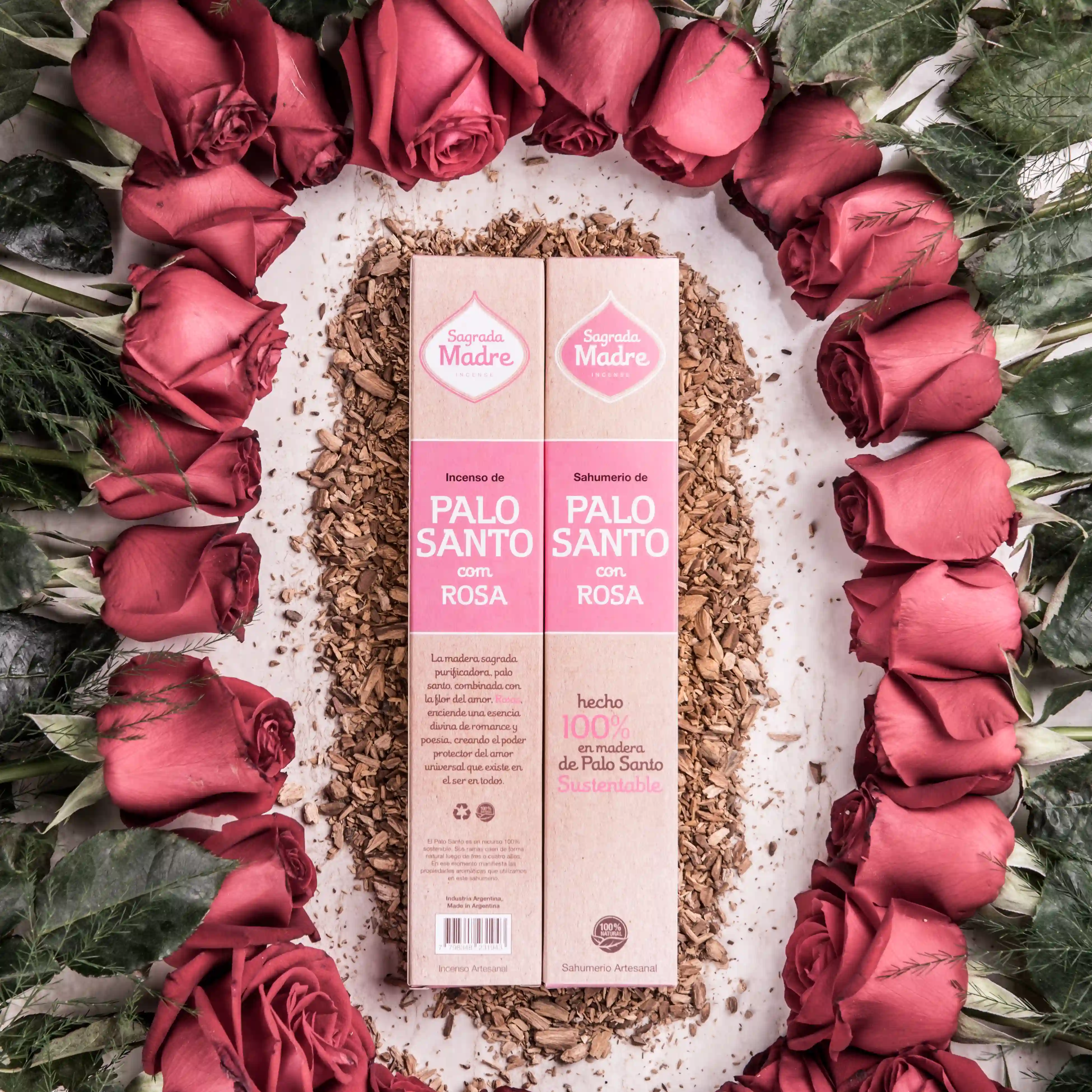 Bețișoare Parfumate Luxury Sagrada Madre Colecția Palo Santo - Trandafir [5]
