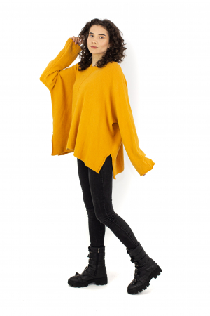 Bluza asimetrica oversized - Teal 22N77S [2]