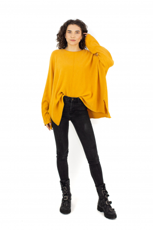 Bluza asimetrica oversized - Teal 22N77S [4]