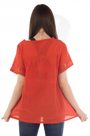 Bluza din bumbac cu broderie  - Color combo 3 [3]