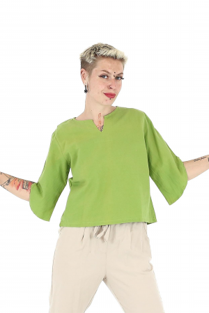 Bluza din bumbac Karen V2 - Lime [0]