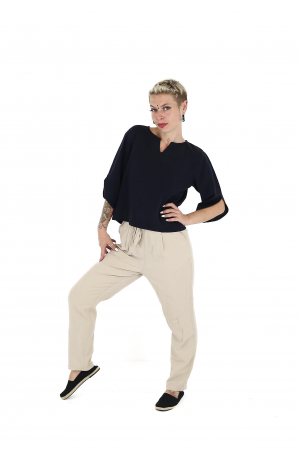 Bluza din bumbac Karen V2 -Negru [3]
