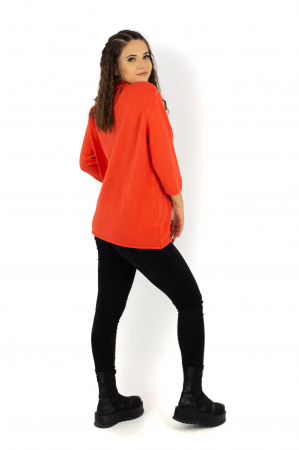 Bluza tip helanca cu maneca trei sfert - Albastru Deschis 22N74S [3]