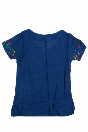 Bluzita cu broderie pentru copii - Bleumarin [5]