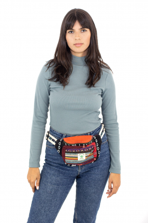 Borseta din bumbac - Negru Mutlicolor [8]