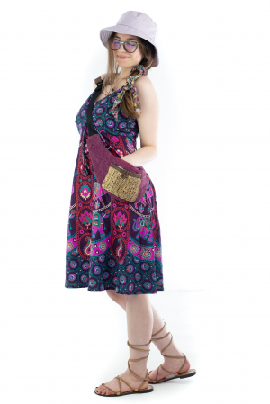 Borseta din canepa - Visinie [4]