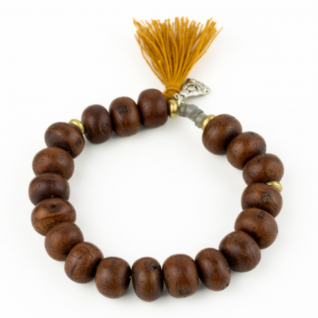 Bratara Fixa cu Pandantiv Buddha - Bodhi Seed si Labradorit [1]