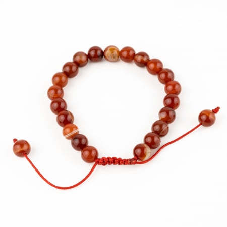 Bijuterii - Bratara Reglabila Fire Agate - Rosu