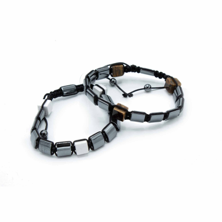 Brățări Shamballa din Hematit Magnetic - Cilindri și Inele [1]