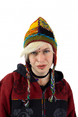 Caciula calduroasa din 100% Lana captusita cu polar - Model Unicat - 1 [0]