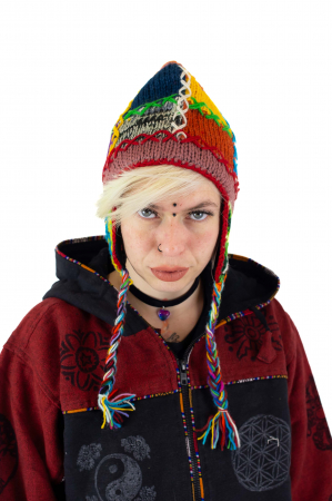 Caciula calduroasa din 100% Lana captusita cu polar - Model Unicat - 11 [0]