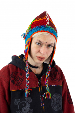 Caciula calduroasa din 100% Lana captusita cu polar - Model Unicat - 8 [0]