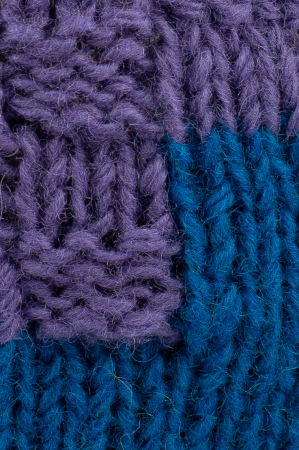 Caciula din lana - Blue patch [3]