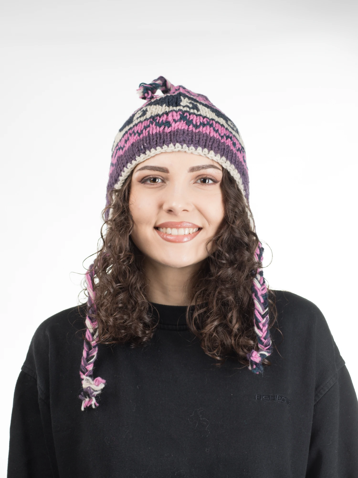 FEMEI - Caciula din lana captusita cu polar - Model unicat 51