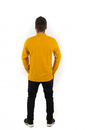 Camasa cu maneca lunga cu patru nasturi si buzunar - Verde [3]