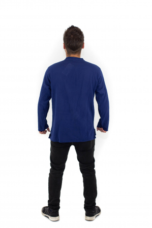 Camasa cu maneca lunga cu patru nasturi si buzunar - Verde [3]