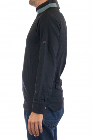 Camasa cu maneca lunga - Grey Collar - Negru [3]