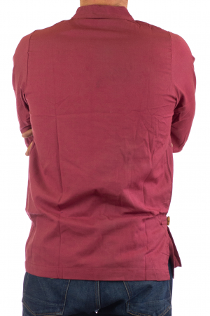 Camasa cu maneca lunga - Side Cut - Visiniu [4]