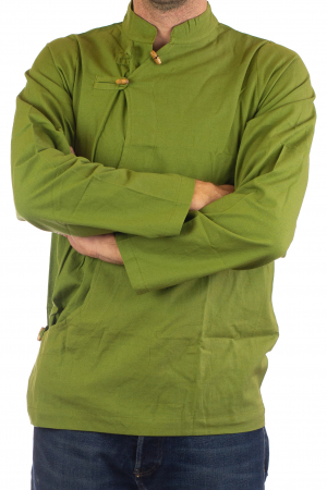 Camasa cu maneca lunga - Side Cut - Verde [2]